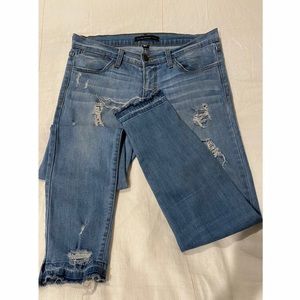 Flying Monkey Mid-Rise Cropped Skinny Jeans